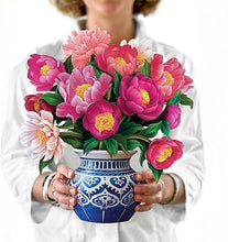 Load image into Gallery viewer, FreshCut Paper Pop-Up Flower Bouquet - Peony Paradise