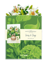 Load image into Gallery viewer, FreshCut Paper Pop-Up Flower Bouquet - Ivory & Sage