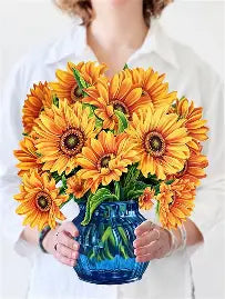 Forever Floral Pop Open Bouquet PAPER FLOWERS Sunflowers Design