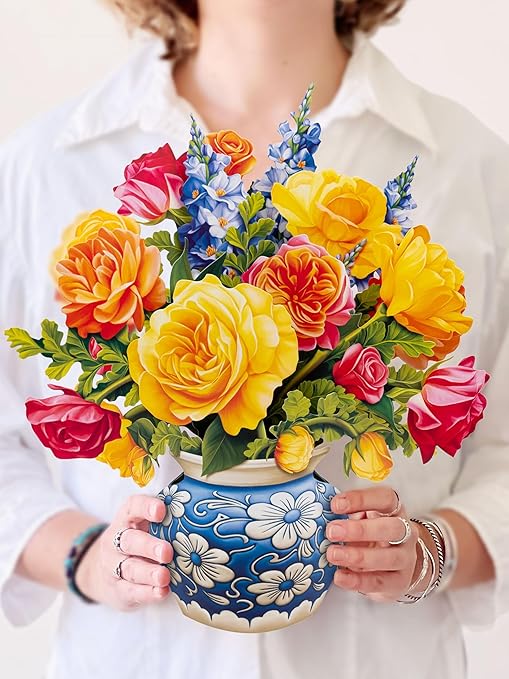Forever Floral Pop Open Bouquet PAPER FLOWERS Sorbet Roses Design