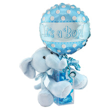 Load image into Gallery viewer, BABY GIRL and BOY 14" Air filled balloon with candy and plush
