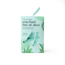 Load image into Gallery viewer, You Had Me at Aloe Spa Socks
