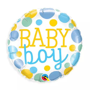 Baby Boy- Colorful Dots Balloon