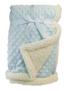 Sherpa Blanket - Pink and Blue